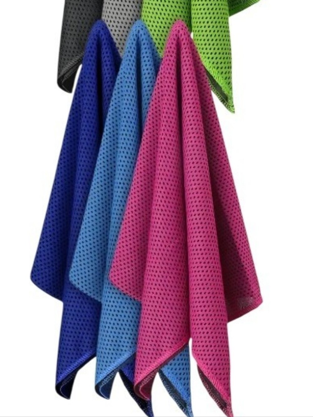 Cooling Mesh Dark Blue Sports Towel - Picture 6 of 6